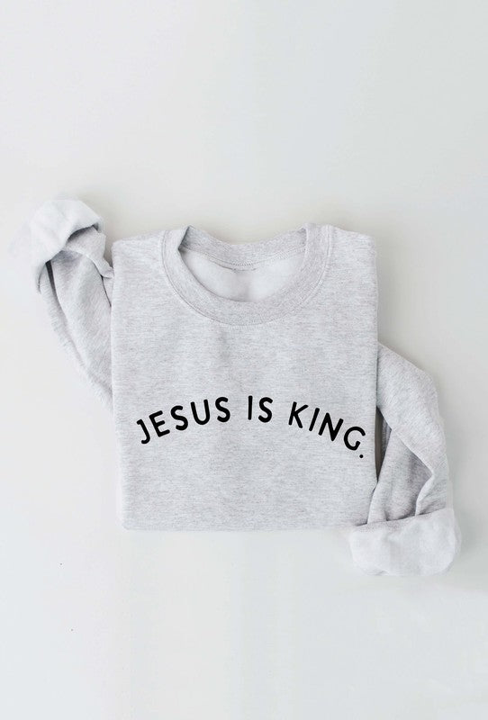 Jesus is King Graphic Sweater - Various Colors