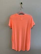 Load image into Gallery viewer, French Terry Pocket T Shirt Dress (Neon Orange)
