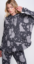 Load image into Gallery viewer, Soft Casual Knit Long Sleeve Set - Charcoal Splatter
