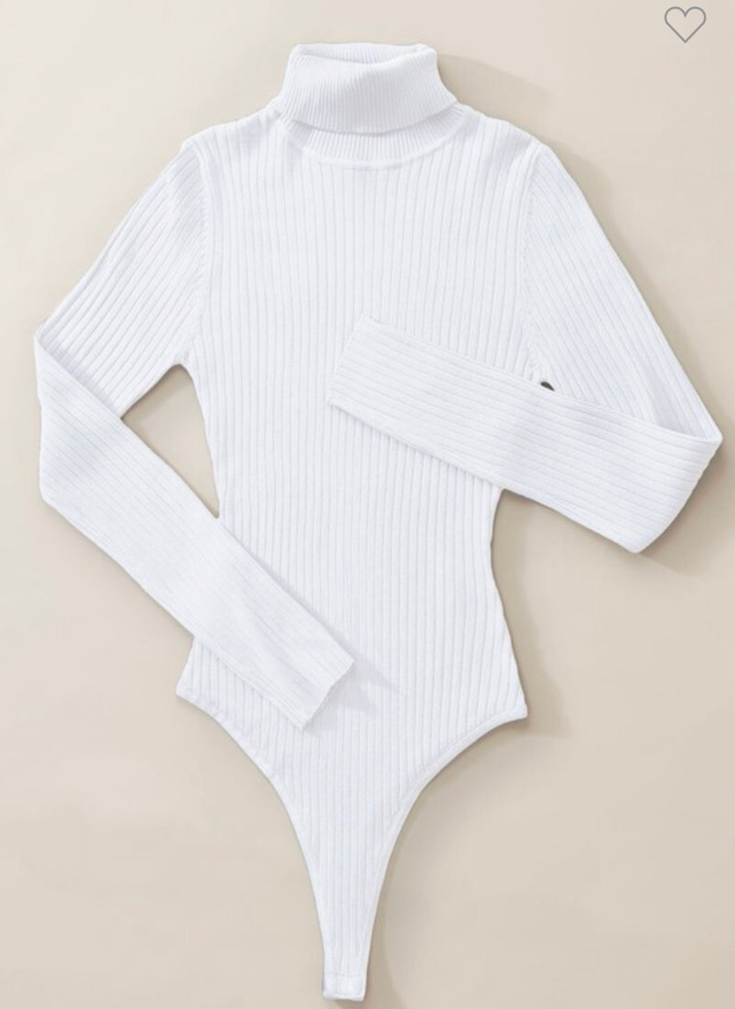 Turtleneck Body Suit - Ribbed